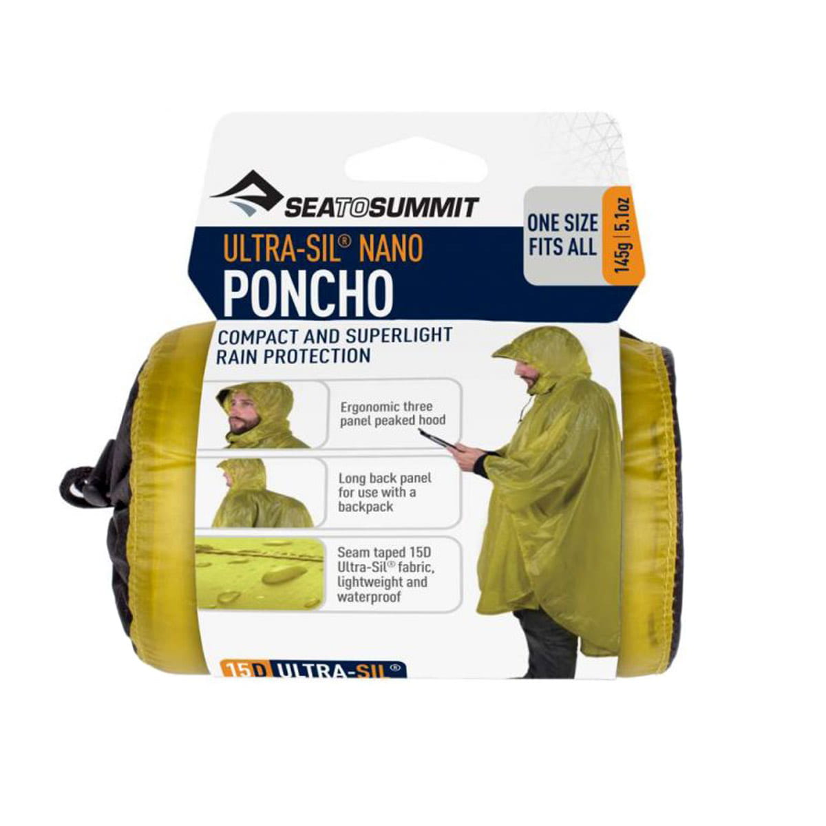 Peleryna Sea To Summit Ultra-Sil Nano Poncho-Lime